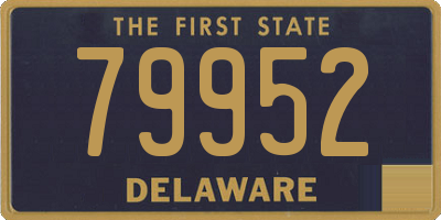 DE license plate 79952