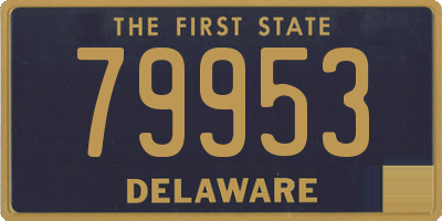 DE license plate 79953