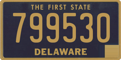 DE license plate 799530