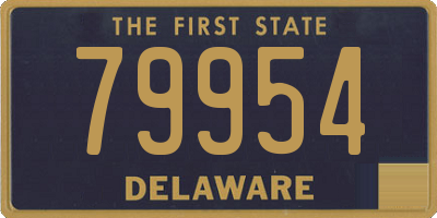 DE license plate 79954