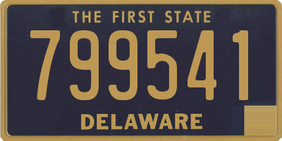 DE license plate 799541