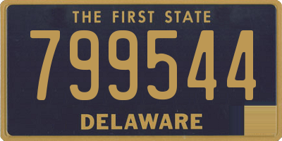 DE license plate 799544