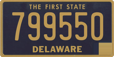 DE license plate 799550
