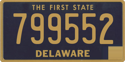 DE license plate 799552