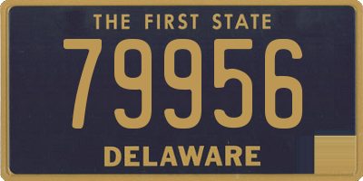 DE license plate 79956