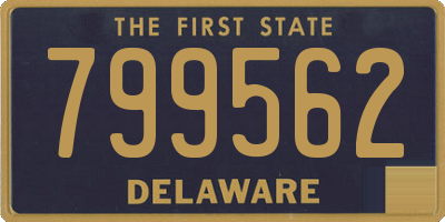 DE license plate 799562