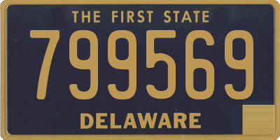 DE license plate 799569
