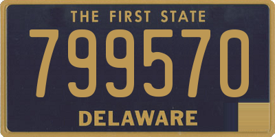 DE license plate 799570