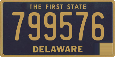 DE license plate 799576