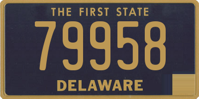 DE license plate 79958