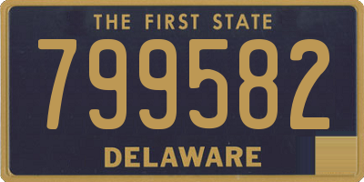 DE license plate 799582