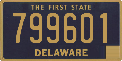 DE license plate 799601
