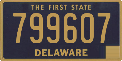 DE license plate 799607