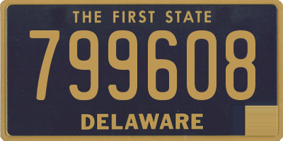 DE license plate 799608