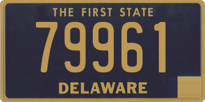 DE license plate 79961