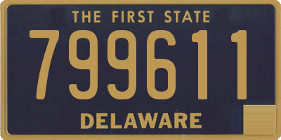 DE license plate 799611