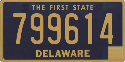 DE license plate 799614