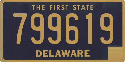 DE license plate 799619