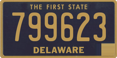DE license plate 799623