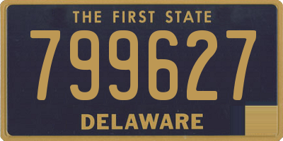 DE license plate 799627