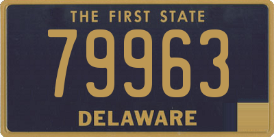 DE license plate 79963