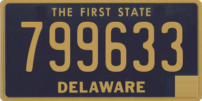 DE license plate 799633