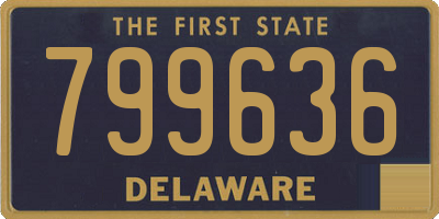 DE license plate 799636