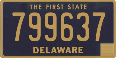 DE license plate 799637