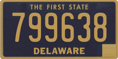 DE license plate 799638