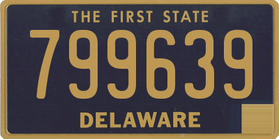 DE license plate 799639