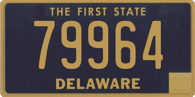 DE license plate 79964