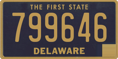 DE license plate 799646