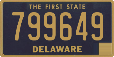 DE license plate 799649