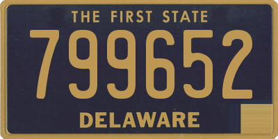DE license plate 799652