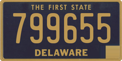 DE license plate 799655