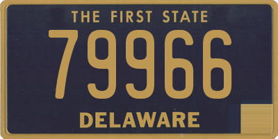 DE license plate 79966