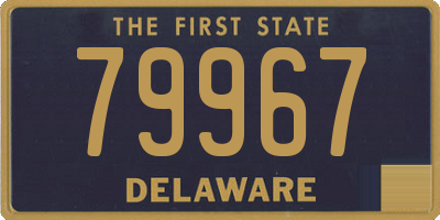 DE license plate 79967