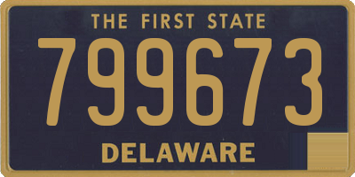 DE license plate 799673