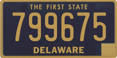 DE license plate 799675