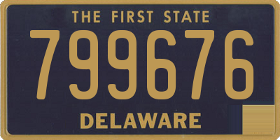 DE license plate 799676