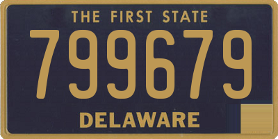 DE license plate 799679