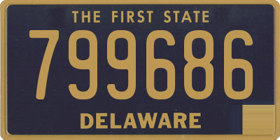 DE license plate 799686