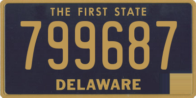 DE license plate 799687