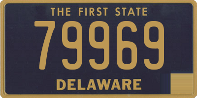 DE license plate 79969