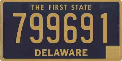 DE license plate 799691