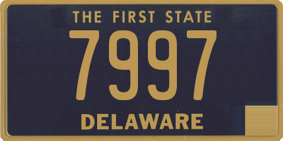 DE license plate 7997