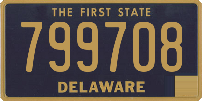 DE license plate 799708