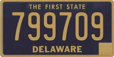 DE license plate 799709