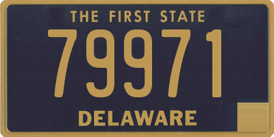 DE license plate 79971