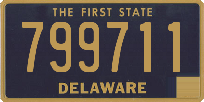 DE license plate 799711